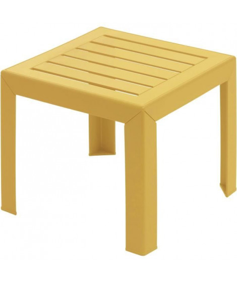 Table basse - GROSFILLEX - MIAMI - 40x40x39cm - Jaune indien