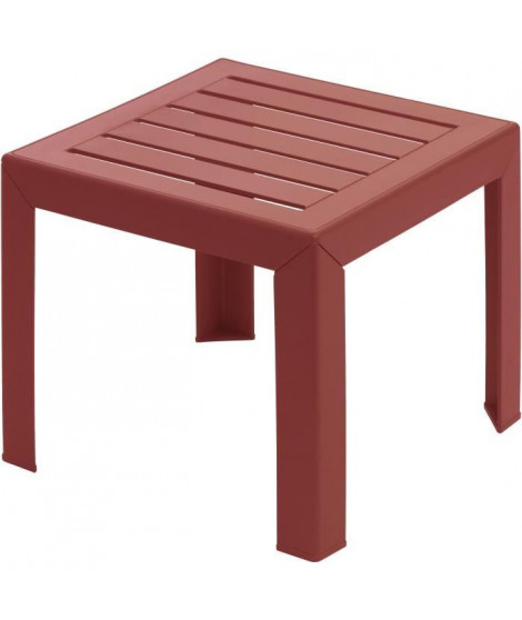 Table basse - GROSFILLEX - MIAMI - 40x40x41cm - Rouge Bossa Nova