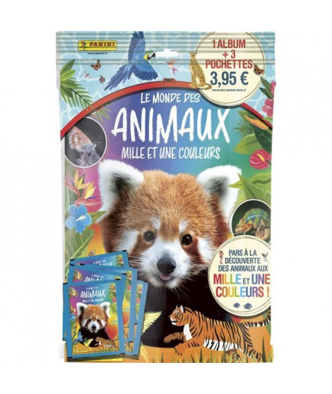 Pack de démarrage - PANINI - Animaux 2025 - Album + 3 pochettes - 15 stickers