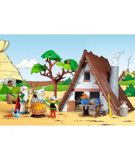 PLAYMOBIL 71828 Astérix : Hutte d'Astérix avec Panoramix