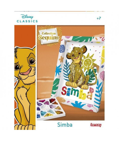 Jeu de création - LANSAY - Collection sequins - SIMBA LE ROI LION - Des 7 ans
