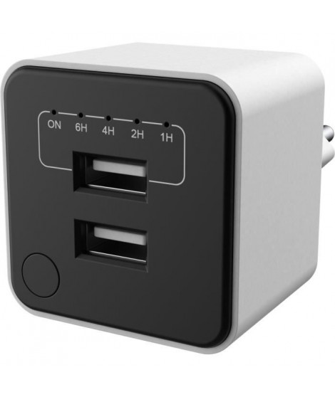 Double chargeur USB - GAO - Minuterie réglable, arret automatique
