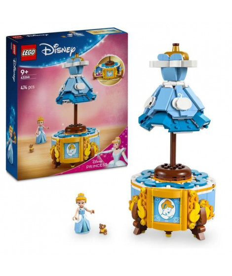 LEGO | Disney Princess 43266 La Robe de Cendrillon - Jeu de construction pour fille 9 ans