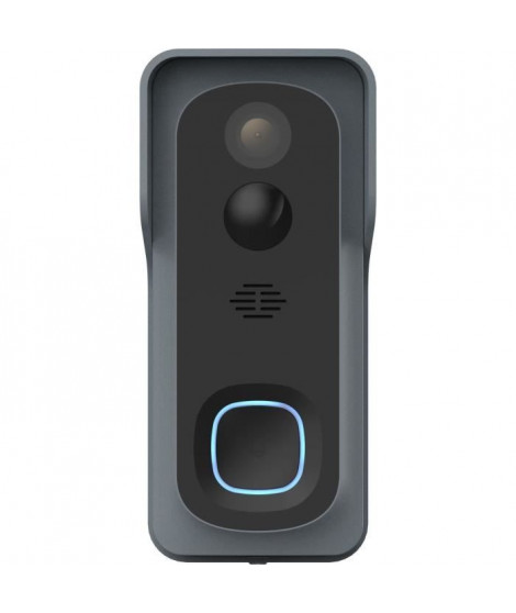 Kit Sonnette connectée + carillon - LINK2HOME - Wi-Fi, audio bidirectionnel, carillon sans fil