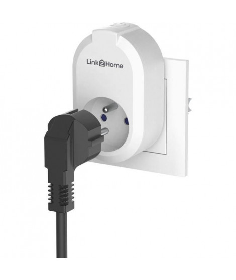 Lot de 2 Prises connectées - LINK2HOME - 230 V - Blanc