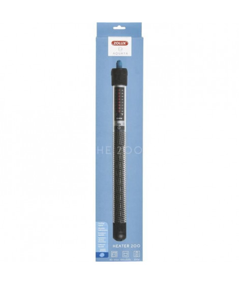 Chauffage - Zolux - Pour aquarium - Température réglable jusqu'a 34°C - 200W