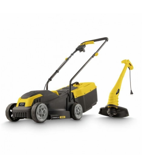 Tondeuse a gazon et Coupe-Bordure électrique - POWERPLUS - POWXG62205T- Tondeuse 1300 W & 32 mm Ø - Coupe-Bordures 250 W & 22…