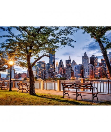 Puzzle 1000 pieces Manhattan au crépuscule, des 14 ans, Puzzle de qualité supérieure, Collection Évasion, 12001530, Nathan