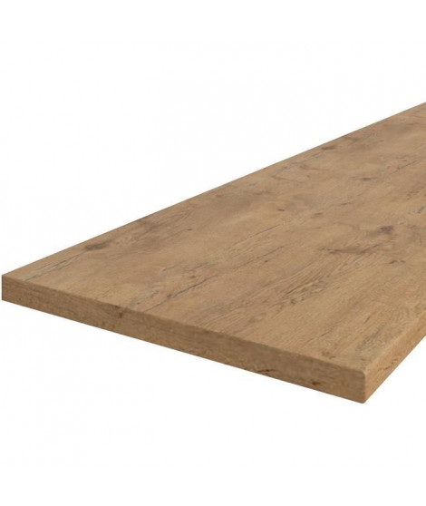 Plan de travail LANCELOT - Décor chene - L 180 x P 60  x H 3 cm
