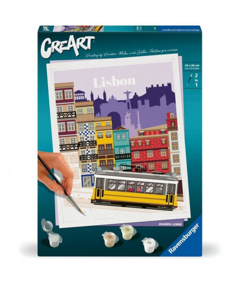 CreArt 24x30 cm Lisbon, Activité détente et créative, 25522, Ravensburger