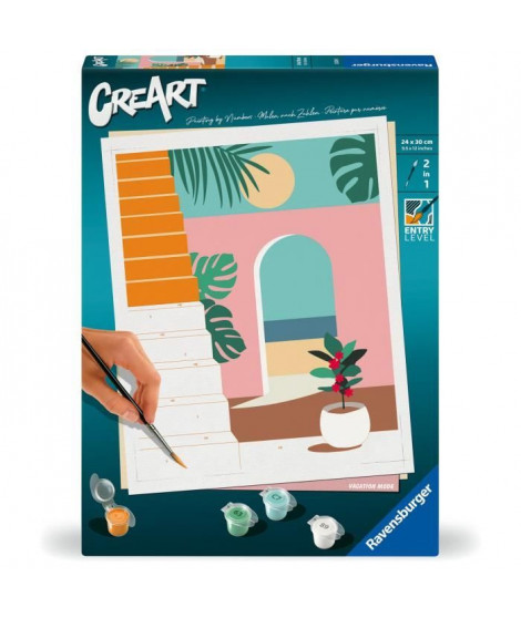 CreArt 24x30 cm Vacation Mode, Adulte, Peinture par numéros, 25524, Ravensburger