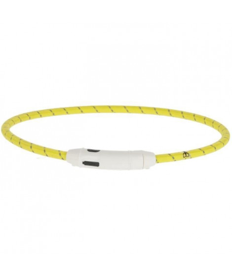 Collier LED - KERBL - Maxi Safe - Jaune - 65 cm x 10 mm