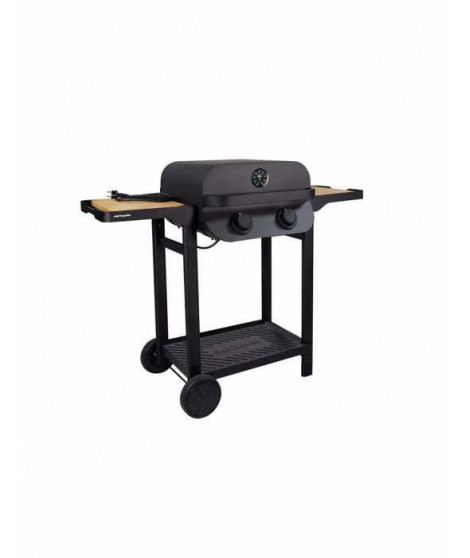 Barbecue électrique - COOK'IN GARDEN - Flavo 50 - sur chariot - 2500 Watts - Surface de cuisson mixte