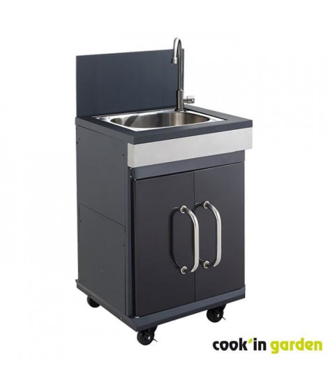 Module évier - COOK'IN GARDEN - Fidgi - Intégrable aux bbq Fidgi 3&4 - Crédence - Evier et robinet inox