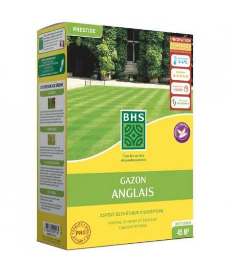 Gazon Anglais BHS - 1kg pour Jardins Haut de Gamme