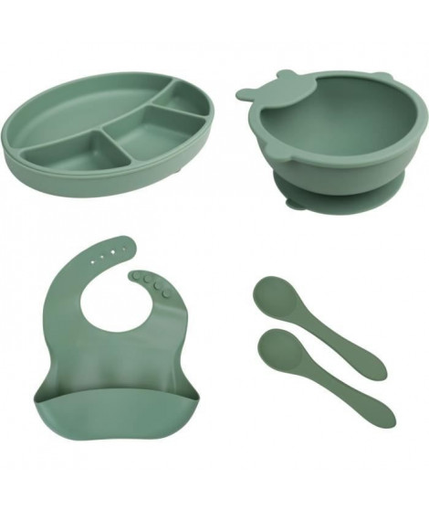 PACK REPAS SILICONE - VERT CACTUS