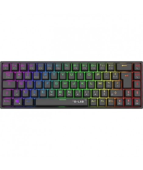 Clavier Gamer Triple Mode - The G-Lab - KEYZ TITAN - Mécanique (Switch Rouge) - Sans Fil - RGB