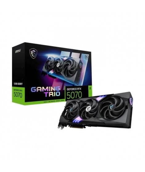 MSI - Carte graphique interne - GeForce RTX 5070 12G GAMING TRIO OC