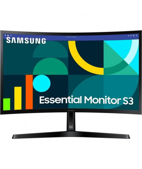 Écran PC - SAMSUNG - S27D366GAU - 27 FHD 1800R - Dalle VA - 100Hz - 4ms - 1 HDMI - Inclinable - Noir