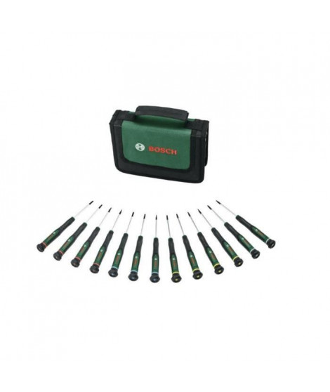 osch Set de tournevis 13 pcs (pour bricolage/modélisme/artisanat  embouts précis et magnétiques  PH/TX/HEX/SL)