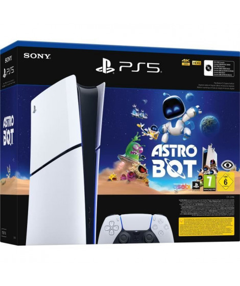 Pack PS5 Digital : Console PlayStation 5 (modele Slim) + Astro Bot