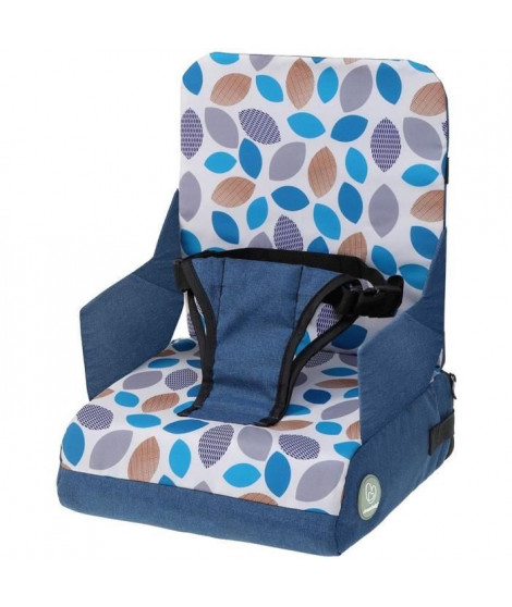 Siege d'appoint d'alimentation portable - DREAMBABY - Grab N Go - Feuilles - Bleu