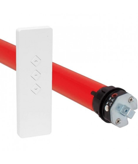 Moteur volet roulant radio + télécommande RM10MSB - SUPERROLLO - SR20906 -  Diametre 40 mm - 10 Nm - Poids max tablier 22 kg