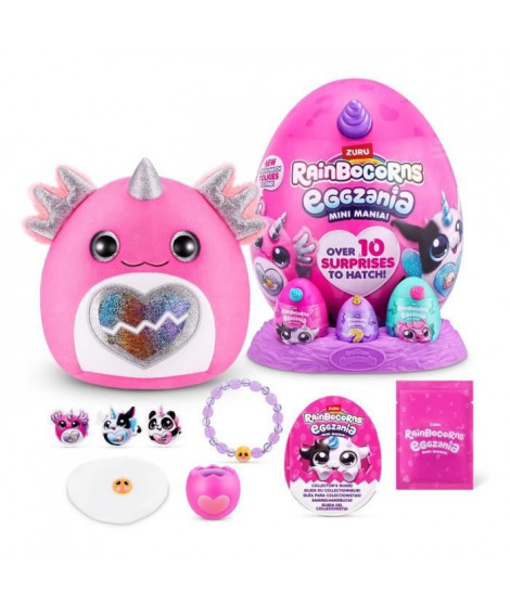 Peluches surprises - ZURU - Eggzania Mini Surprise S1 - 10 surprises - 6 modeles - Moelleuse