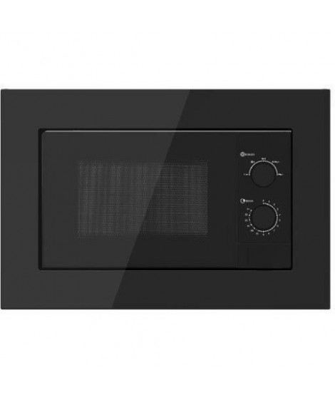 Micro-ondes encastrable - CONTINENTAL EDISON - CEMO20EBM - Noir - 1200 W - L59,5 x H33,7 x P38,5 cm - 21 L