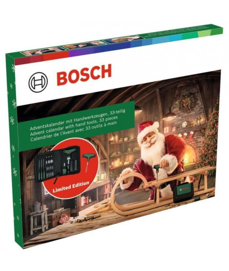 Bosch Calendrier de l'Avent Outils a main 2024, 33 pcs