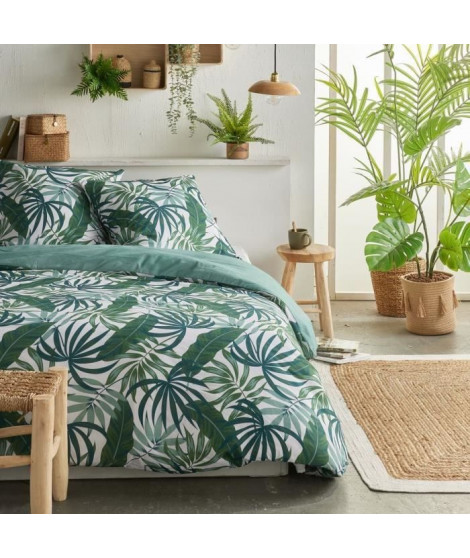 Parure de lit - TODAY Crazy - Imprimé Jungle - 2 personnes - 220 x 240 cm - Vert