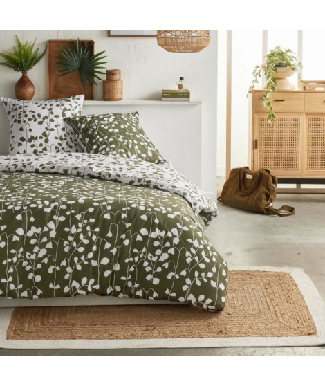 Parure de lit - TODAY Crazy - Imprimé Floral - 2 personnes - 220 x 240 cm - Vert