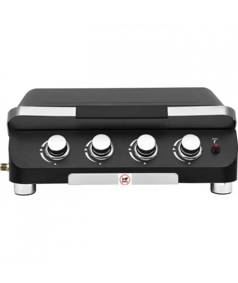 Plancha a gaz - COOKING BOX - PALMA - 4 feux - 69 X 51 X 35 cm - Noir