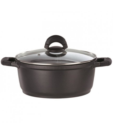 Faitout fonte d'aluminium - GSW - SILCOGUSS - 28 cm - Induction - Noir