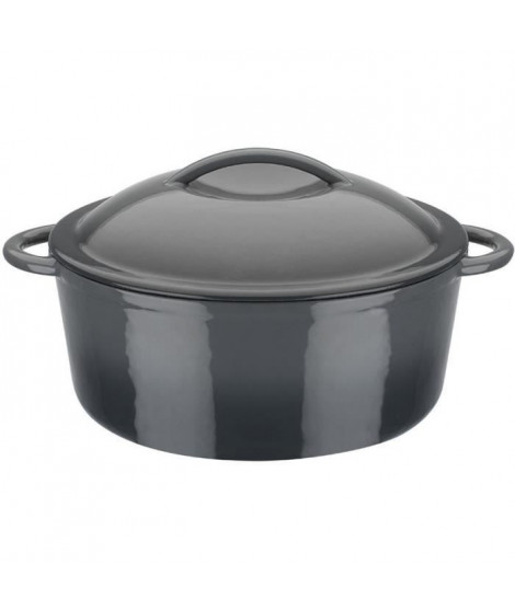 Marmite fonte massive - GSW - GREY SHADOW - 24 cm - Ronde - Induction - Gris