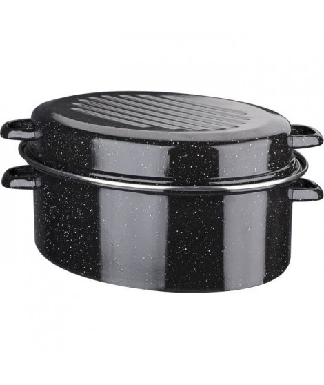 Cocotte acier émaillé - GSW - Daubiere Email - 32 cm - Ovale - Induction