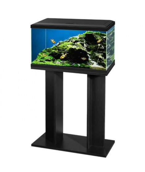 Meuble Aquarium - CIANO - pour aquarium 54 L - 60 cm - Noir