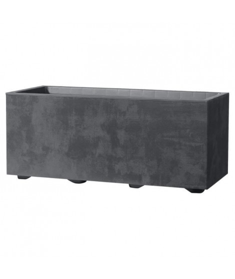Jardiniere Muret - DEROMA - Millennium R - Anthracite - A réserve d'eau - 59 cm