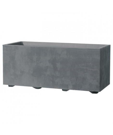 Jardiniere Muret - DEROMA - Millennium R - Ashgrey - A réserve d'eau - 59 cm