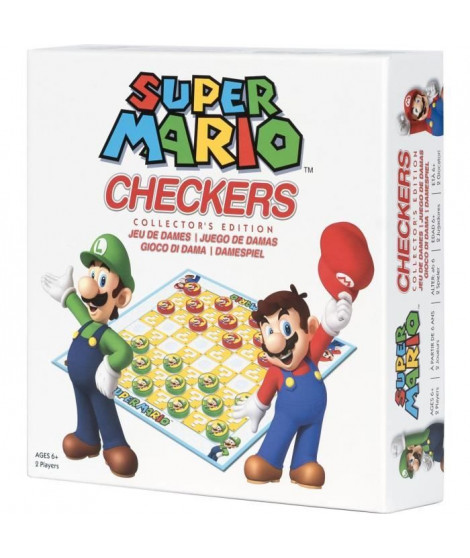 Super Mario Checkers - Jeu de société - GOLIATH - Des 6 ans