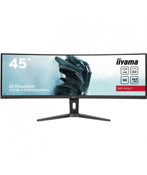 Écran PC - IIYAMA - GCB4580DQSN-B1 - 44,5 DQHD - VA - 165Hz - 0,8ms - Incurvé
