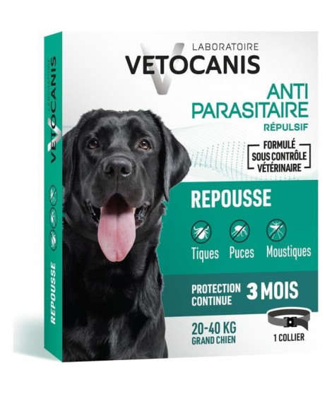 VETOCANIS Collier Antiparasitaire Grand Chien