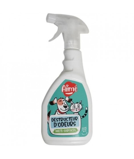 AIME Spray Destruct'odeur urines animaux - 500 ml