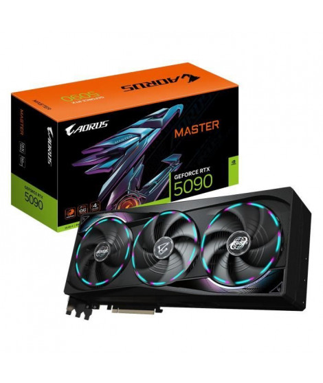 Carte graphique - GIGABYTE - AORUS GeForce RTX 5090 MASTER - 32 Go