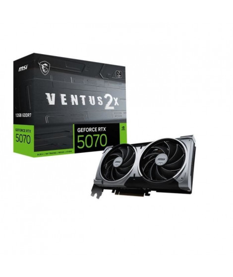 MSI - Carte graphique interne - GeForce RTX 5070 12G VENTUS 2X OC