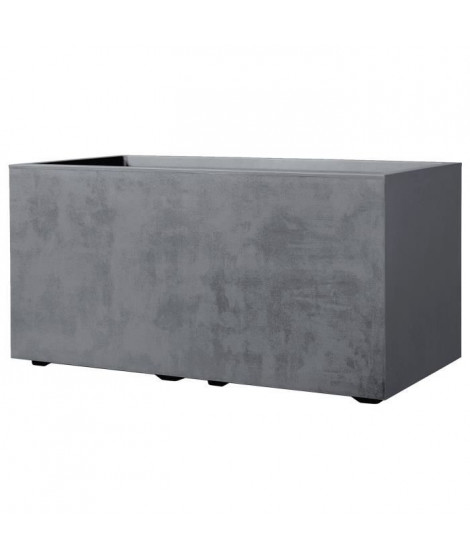 Jardiniere Muret - DEROMA - Millennium R - Ashgrey - A réserve d'eau - 79 cm