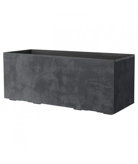 Jardiniere Muret - DEROMA - Millennium R - Anthracite - A réserve d'eau - Roulettes - 99 cm