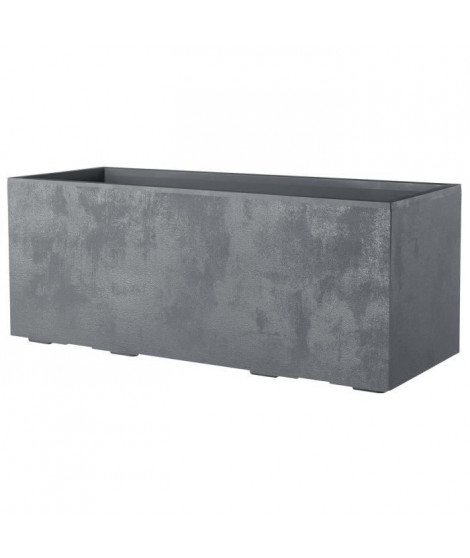 Jardiniere Muret - DEROMA - Millennium R - Ashgrey - A réserve d'eau - Roulettes - 99 cm
