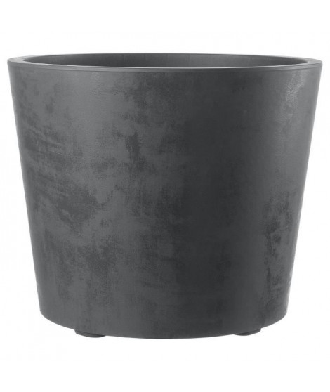 Pot de fleur Vase - DEROMA - Millennium R - Anthracite - A réserve d'eau - Roulettes - 59 cm