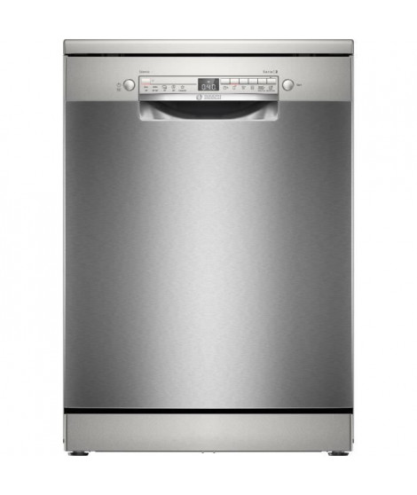 Lave-vaisselle pose libre BOSCH SMS2HVI02E SER2 - 14 couverts - Induction - L60cm - 46 dB - tiroir a couverts - Inox